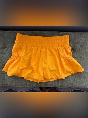 FP Movement by Free People Bright Orange Athletic Shorts